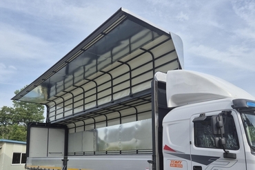 전주미래특장, 기둥 내부 보강을 강화한 윙바디